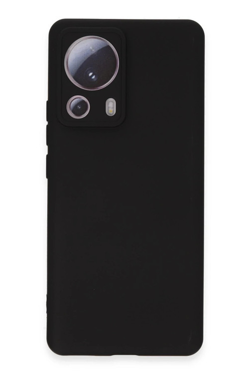 Xiaomi Mi 13 Lite Kılıf Nano içi Kadife Silikon - Siyah
