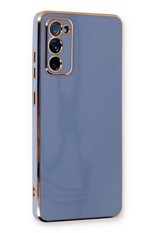 Samsung Galaxy S20 FE Kılıf Volet Silikon - Mavi