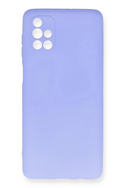 Samsung Galaxy M51 Kılıf First Silikon - Lila