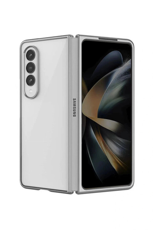 Samsung Galaxy Z Fold 3 Kılıf Fold Element Kapak - Gümüş