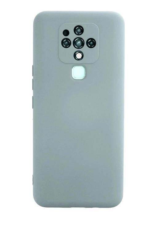 Tecno Camon 16 Kılıf Nano içi Kadife Silikon - Buz Mavisi