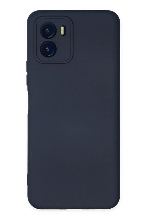 Vivo Y15S Kılıf Nano içi Kadife Silikon - Lacivert