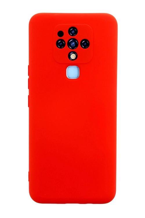 Tecno Camon 16 Kılıf Nano içi Kadife Silikon - Kırmızı