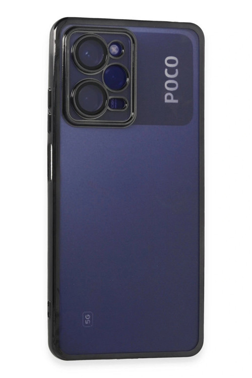 Xiaomi Poco X5 Pro 5G Kılıf Razer Lensli Silikon - Siyah