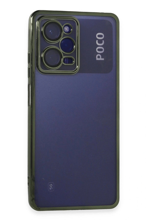 Xiaomi Poco X5 Pro 5G Kılıf Razer Lensli Silikon - Yeşil