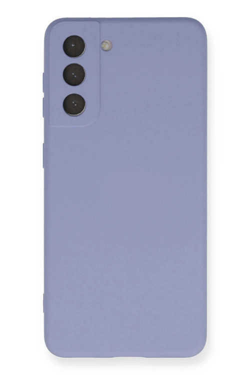 Samsung Galaxy S21 Kılıf Nano içi Kadife Silikon - Lila