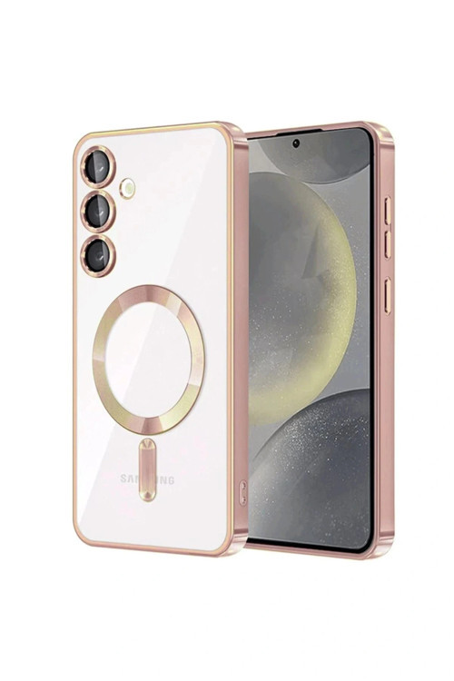 Samsung Galaxy S24 Plus Kılıf Kross Magneticsafe Kapak - Rose