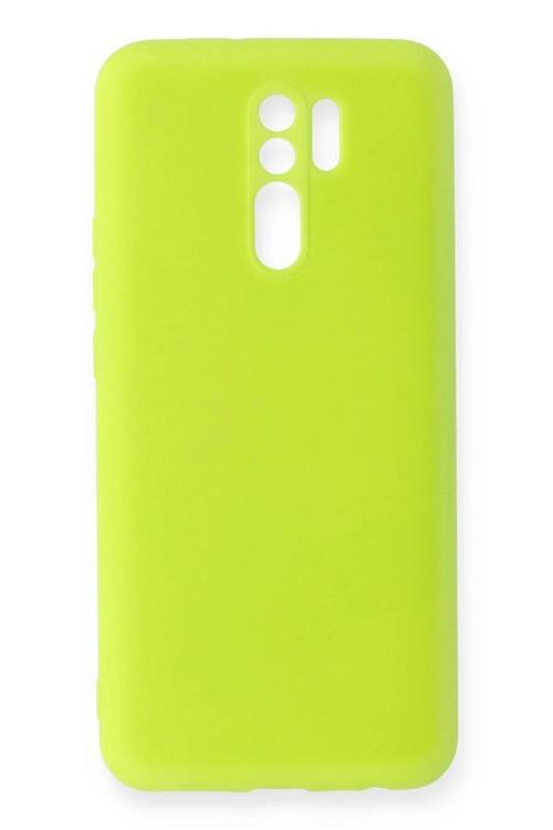 Xiaomi Redmi 9 Kılıf Nano içi Kadife Silikon - Sarı