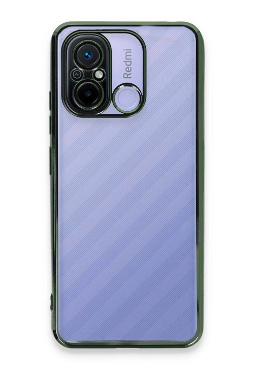 Xiaomi Redmi 12C Kılıf Razer Lensli Silikon - Yeşil