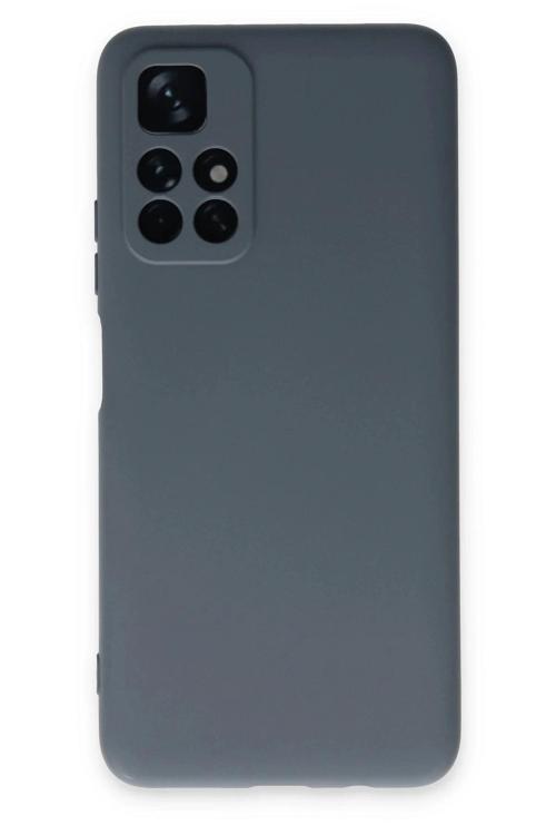 Xiaomi Redmi Note 11T Kılıf Nano içi Kadife Silikon - Gri