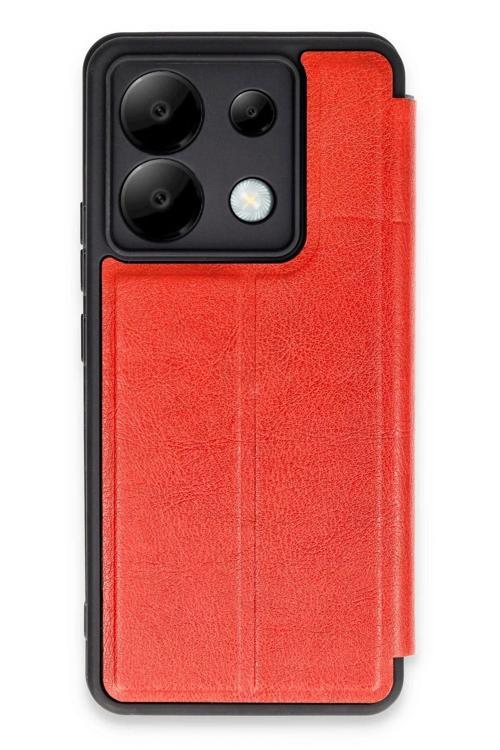 Xiaomi Redmi Note 13 Pro 5G Kılıf Flip Cover - Kırmızı