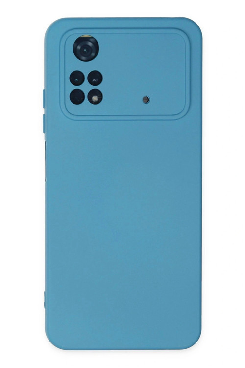 Xiaomi Poco M4 Pro 4G Kılıf Nano içi Kadife Silikon - Mavi