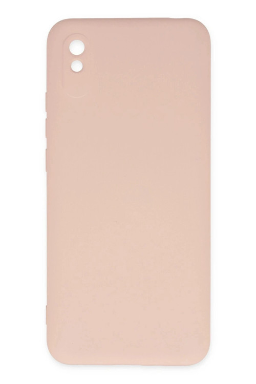Xiaomi Redmi 9A Kılıf Nano içi Kadife Silikon - Pudra
