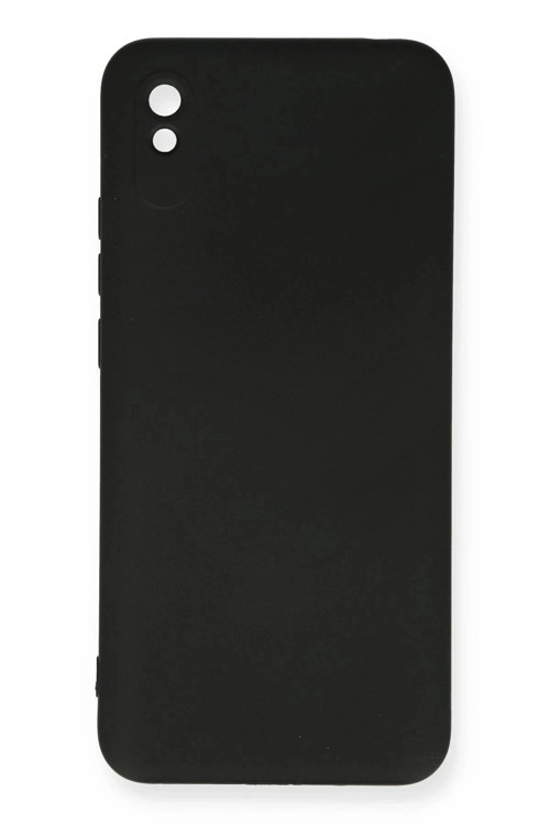 Xiaomi Redmi 9A Kılıf Nano içi Kadife Silikon - Siyah