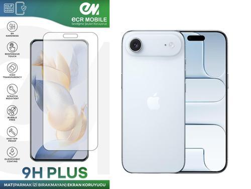 iPhone 17 Air ile Uyumlu Ekran Koruyucu MAT Parmak İzi Bırakmayan Esnek Nano Kırılmayan