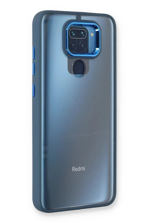 Xiaomi Redmi Note 9 Kılıf Dora Kapak - Mavi