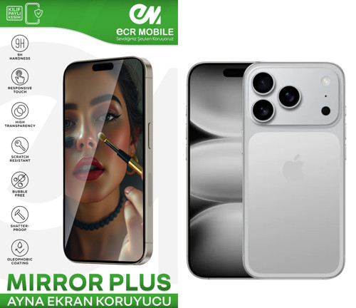 Iphone 17 Pro ile Uyumlu Esnek Ayna(Mirror) 9H Nano Ekran Koruyucu