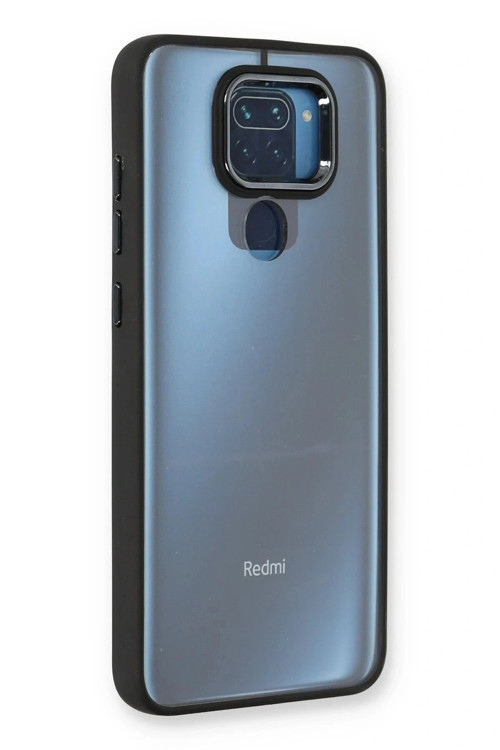 Xiaomi Redmi Note 9 Kılıf Dora Kapak - Siyah