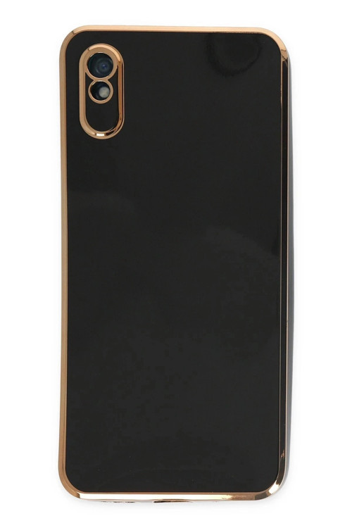 Xiaomi Redmi 9A Kılıf Volet Silikon - Siyah
