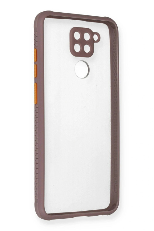 Xiaomi Redmi Note 9 Kılıf Miami Şeffaf Silikon - Açık Mor
