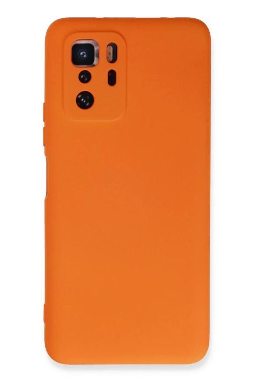Xiaomi Poco X3 GT Kılıf Nano içi Kadife Silikon - Turuncu