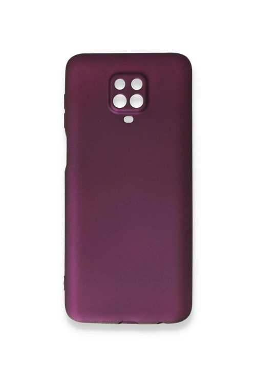 Xiaomi Redmi Note 9 Pro Kılıf First Silikon - Mürdüm