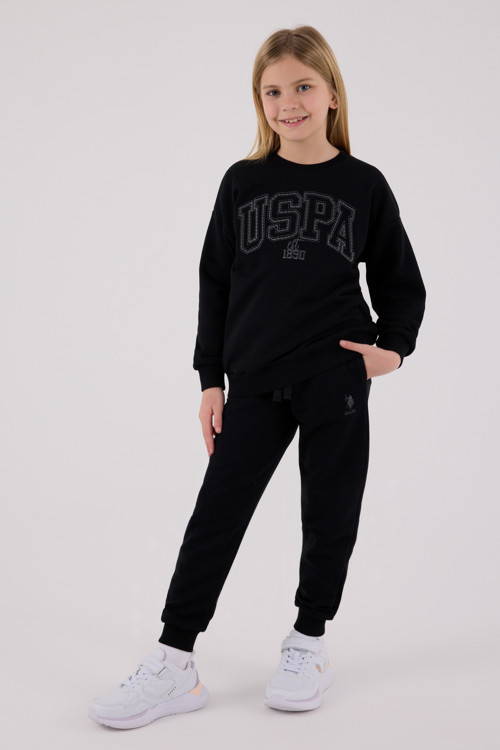 Lisanslı Kız Çocuk Alt Üst 2 Parça Eşofman Takımı US2305