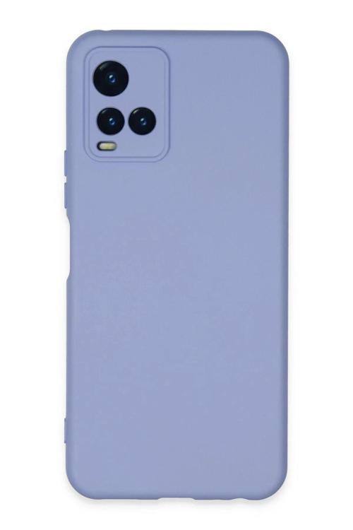 Vivo Y21S Kılıf Nano içi Kadife Silikon - Lila