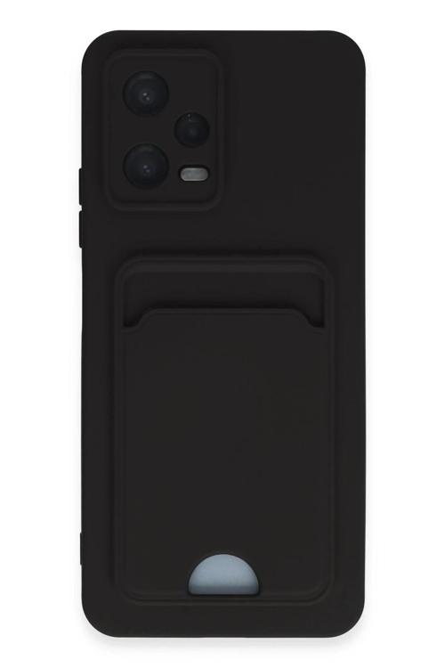 Xiaomi Poco X5 5G Kılıf Kelvin Kartvizitli Silikon - Siyah