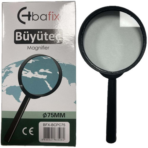 Büyüteç Cam Plastik Çerçeve 75 Mm Bfx Bcpc75