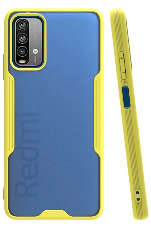 Xiaomi Redmi 9T Kılıf Platin Silikon - Sarı