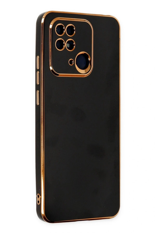 Xiaomi Redmi 10C Kılıf Volet Silikon - Siyah