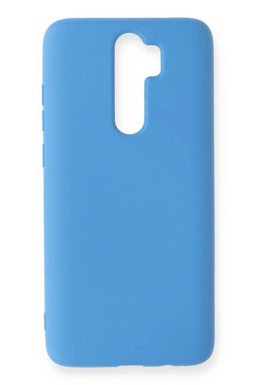 Xiaomi Redmi Note 8 Pro Kılıf Nano içi Kadife Silikon - Mavi