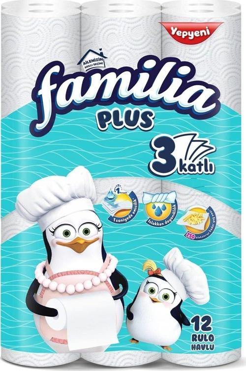 Kağıt Havlu Plus 12'li 3 Katlı