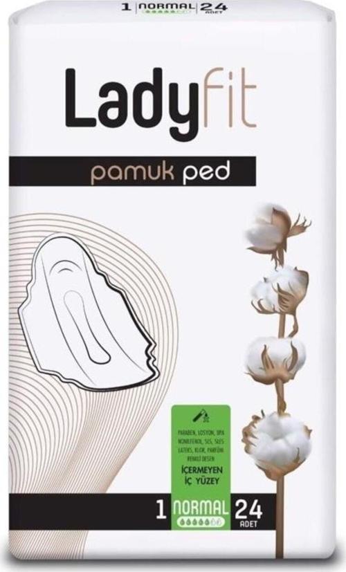 Ladyfit Süper Pamuk Ped Normal 24'lü
