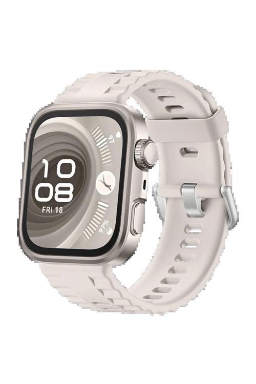 Huawei Fit 4 Nova Silikon Kordon - Bej-(5796)