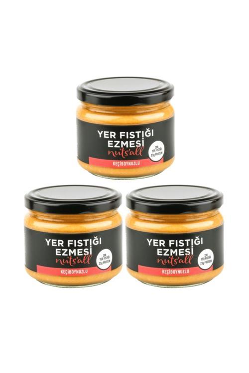 Mineral Zengini Keçiboynuzlu Fıstık Ezmesi 3'Lü Paket (280 G X 3)