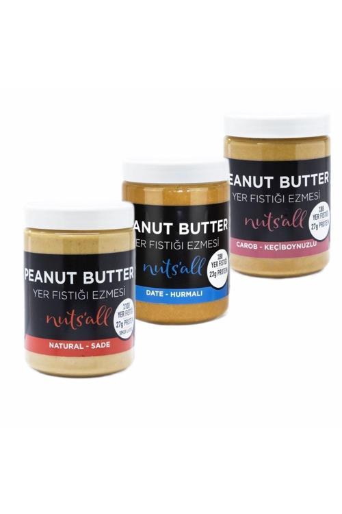 Sade Hurmalı Keçiboynuzlu Fıstık Ezmesi 1 Kg X 3 Adet