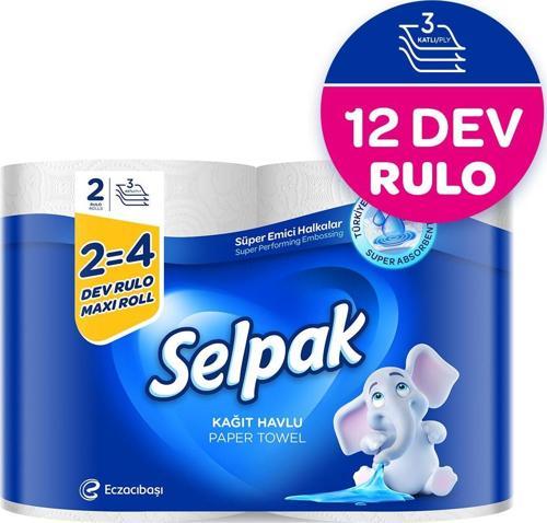 Dev Rulo Kağıt Havlu 12'li