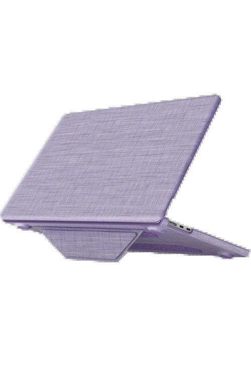 Macbook Air 15 2023 Macbook Kumaş Kapak - Mor-(5796)