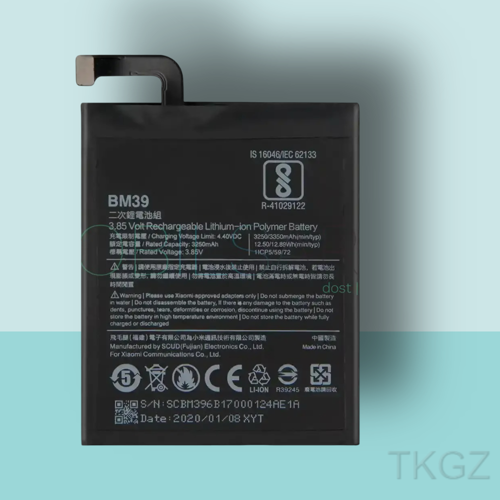 - Xiaomi Mİ6 -BM39 - Xatarya Pil Orijinal Sıfır