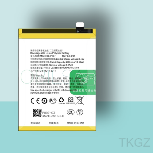 - OPPO REALME 7 - BLP-807 - Batarya Pil Orijinal Sıfır