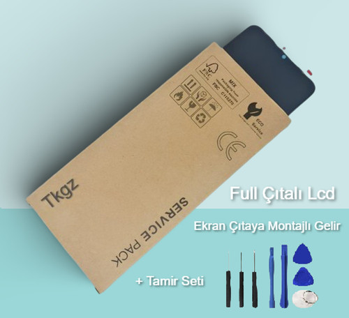 - Huawei P Smart 2019 Uyumlu Lcd Ekran Dokunmatik SERVİCE - PACK - FULL ÇITALI + Montaj Seti
