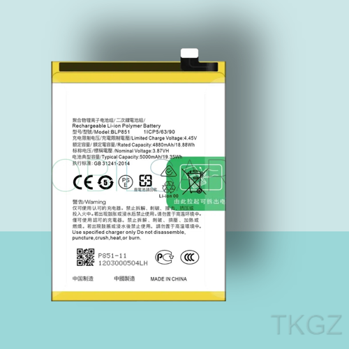 - OPPO A74 - BLP-851 - Batarya Pil Orijinal Sıfır