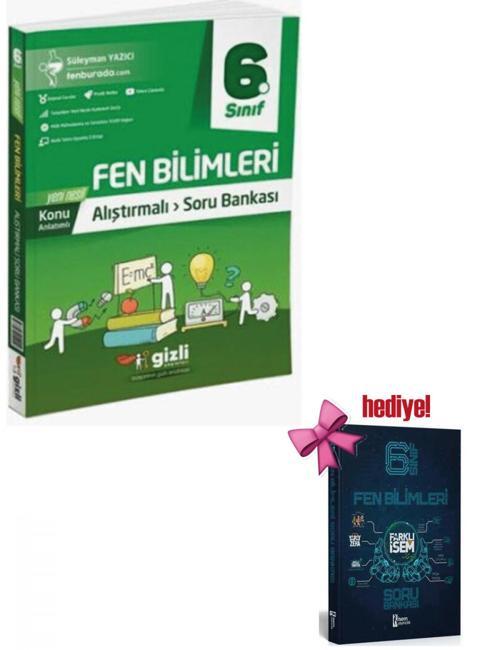 Gizli 6. Sınıf Fen Bilimleri Alıştırmalı Soru Bankası + Fen Bilimleri Soru Hediyeli