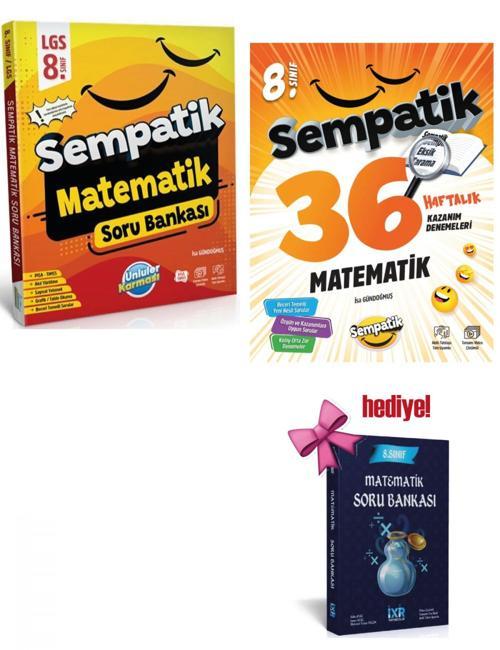 Ünlüler Karması 8. Sınıf Matematik Soru Bankası ve Haftalık Deneme Seti + Matematik Soru Hediyeli