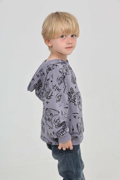 Toontoy Erkek Çocuk Oyun Baskılı Sweatshirt