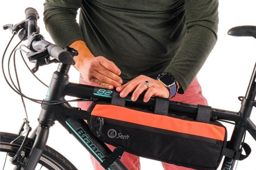 Bikepacking Kadro Altı Çanta - M Turuncu