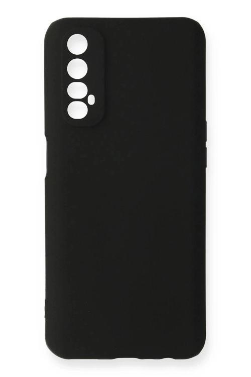 Realme 7 Kılıf First Silikon - Siyah