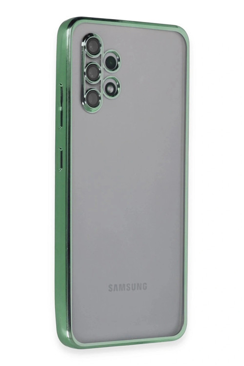 Samsung Galaxy A32 Kılıf Lensli Silikon - Yeşil